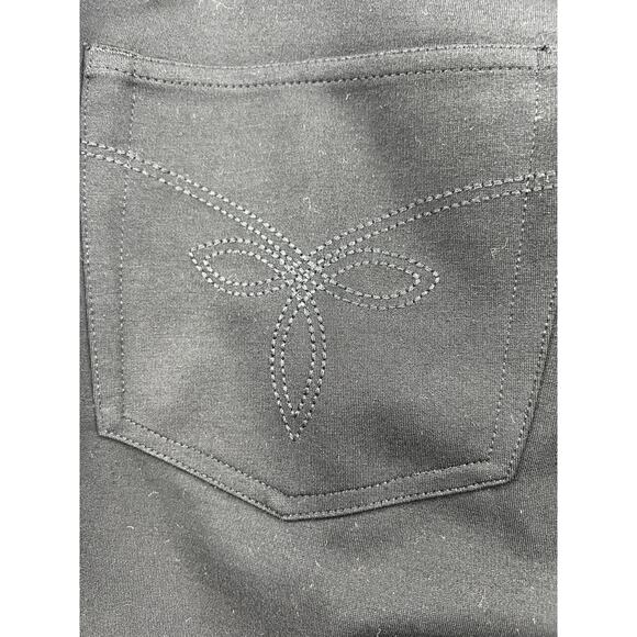 Ted‎ Baker Womens Black Fioni Ankle Zip Stretch Knit Skinny Ponte Jeans Size 4 - Picture 6 of 11